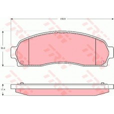 Тормозные колодки дисковые TRW GDB4131