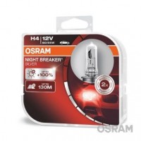 Комплект ламп Osram H4 12V 60/55W P43t NIGHT BREAKER SILVER +100% больше света 2шт. (64193NBS-HCB)