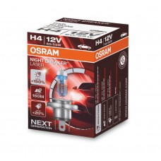 Лампа Osram H4 12V 60/55W P43t NIGHT BREAKER LASER +150% больше света 1 шт. (64193NL)