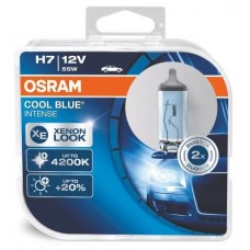 Комплект ламп Osram H7 12V 55W PX26d COOL BLUE INTENSE цветовая температура 4200К 2шт. (64210CBI-HCB)