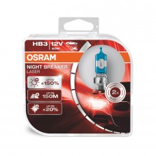 Комплект ламп Osram HB3 12V 60W P20d NIGHT BREAKER LASER +150% больше света 2шт. (9005NL-HCB)