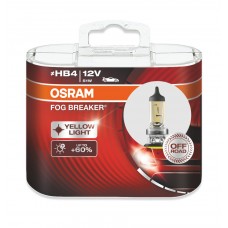 Комплект ламп Osram HB4 12V 51W P22d FOG BREAKER +60% больше света, 2600К 2шт. (9006FBR-HCB)