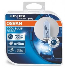 Комплект ламп Osram H15 12V 15/55W PGJ23t-1 COOL BLUE INTENSE цветовая температура 3700К 2шт. (64176CBI-HCB)
