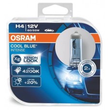 Комплект ламп Osram H4 12V 60/55W P43t COOL BLUE INTENSE цветовая температура 4200К 2шт. (64193CBI-HCB)